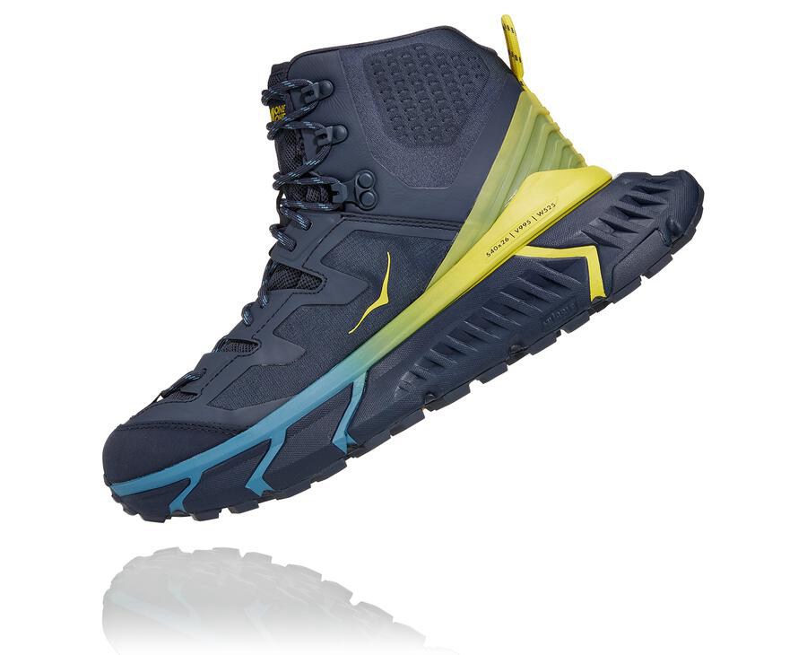 Hoka One One Mens Hiking Boots - TenNine Hike GORE-TEX - Blue - RWSN12374
